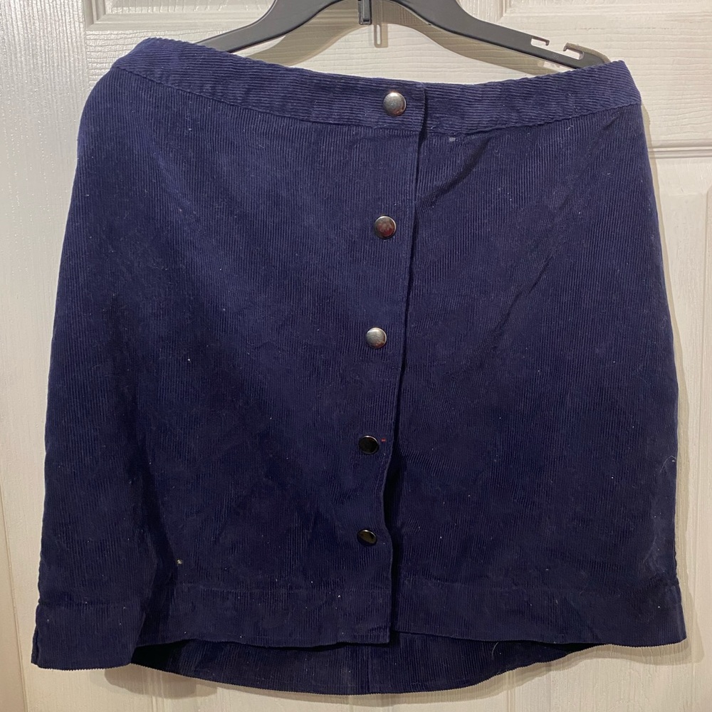Old navy blue corduroy skirt